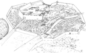 Alda-Chur is the main city of the Far Place. This map and description of Alda-Chur is from 1612
