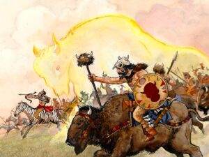 The Praxians, led by death's champion, Jaldon Goldentooth, helped start the Dragonkill War. Jaldon brought 100,000 warriors from Prax to destroy the dragonewt nesting places