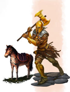 Aranda of Nochet is an Axe Maiden of the Hulta clan in Esrolia an Avenging Daughter of Babeester Gor