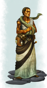 Makarios, son of Tharassa, male, age 21. Healer from Clearwine, member of Orlmarth Clan of the Colymar Tribe