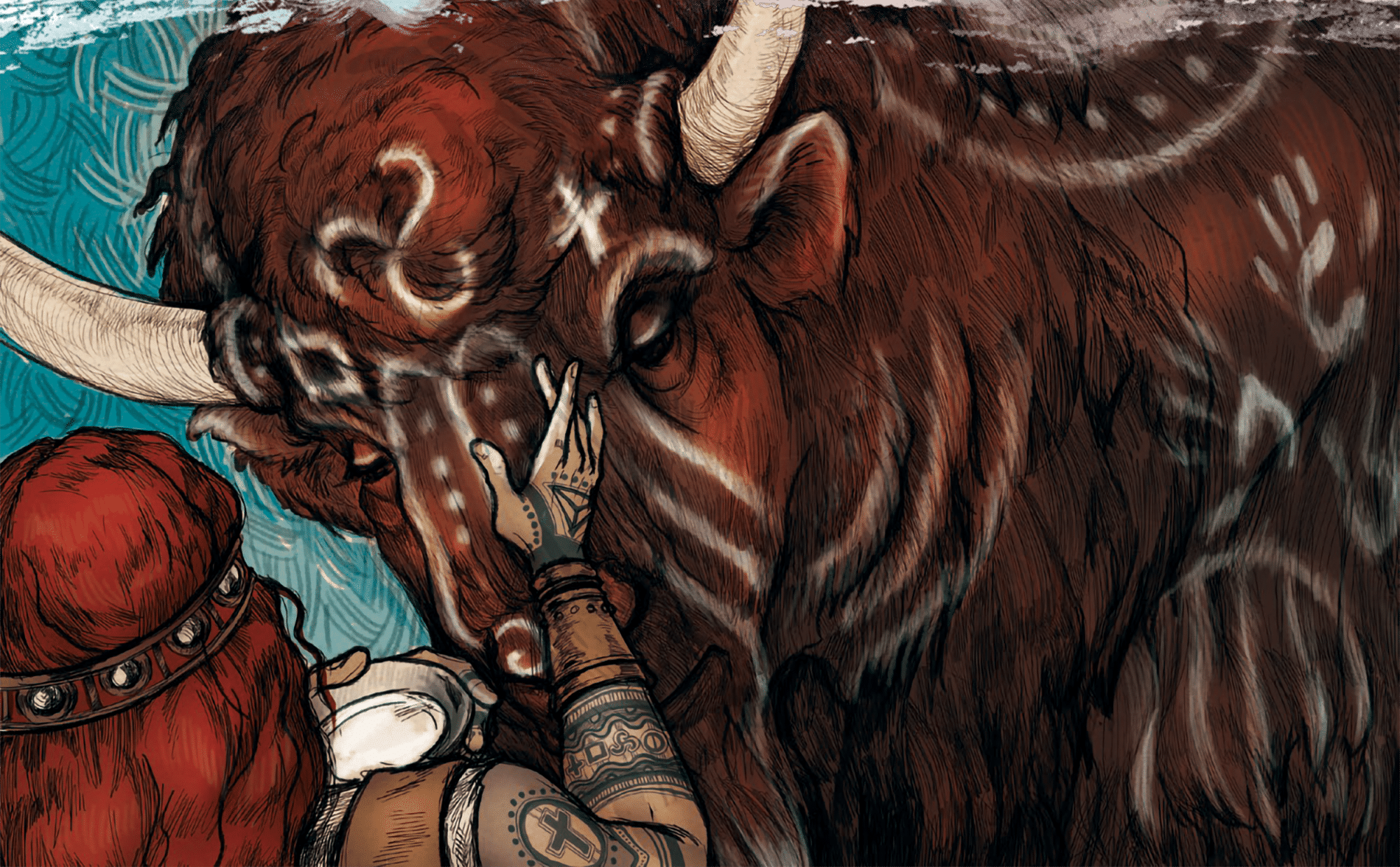 Vasana Readying Molon for Battle