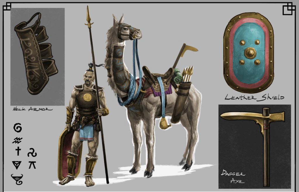 Vian Hornsaddle - Storm Khan of the High Llama Tribe