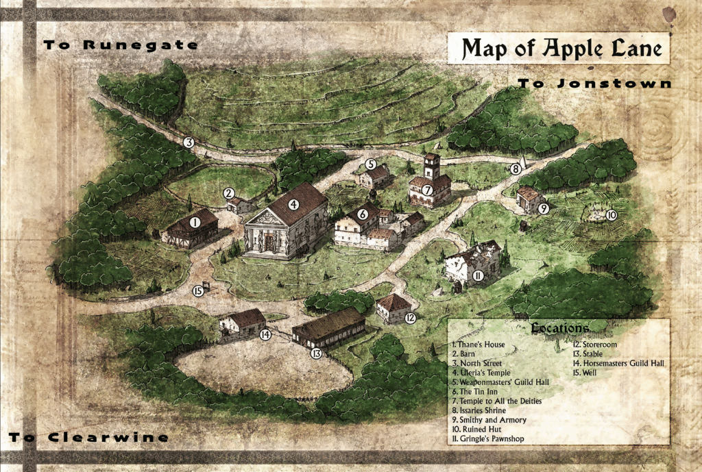 Map of Apple Lane BBW