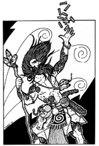 As part of the Seven Winds, the Kolating orients themselves in relation to the different directions of the universe- Before Me, On My Right, Behind Me, On My Left, Above Me and Below Me