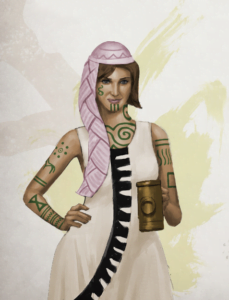 Brightflower - Initiate of Ernalda, lay member of Issaries, 24 år, Varmandi klanen