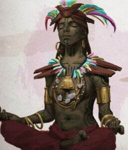 Erenava Chan - The High Priestess of Ernalda is a daughter of Beneva Chan and Kallai Rockbuster