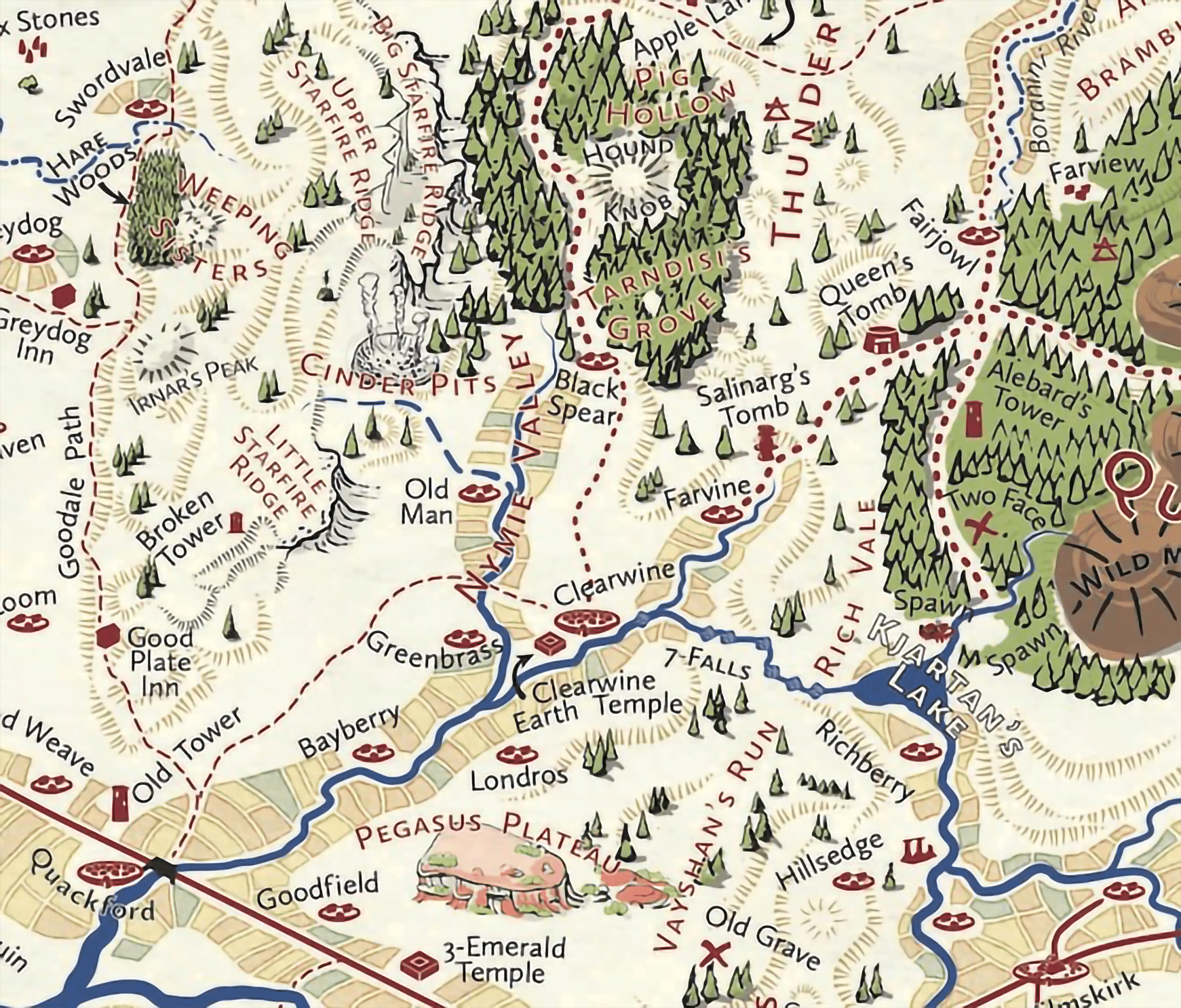 Ernaldori Ernaldori Clan - The Nymie Vale along the Stream, southwest of the Quivin Mountains