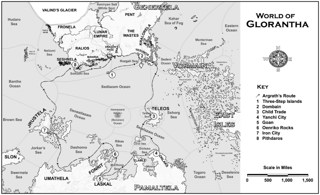 Argrath's route with Harrek the Bersker and his Wolf Pirates