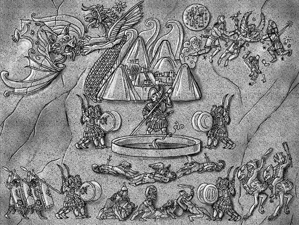 Bas relief from Sartar’s Palace depicting the Fall of Boldhome in 1602 ST