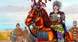 Single Matron Woman the Feathered Horse Queen