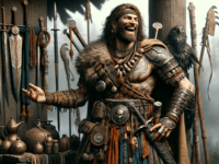 Laughing Singer as an Orlanthi warrior-poet, embodying the robust and hardy nature of Orlanthi warriors. He has a rugged, weathered appearance