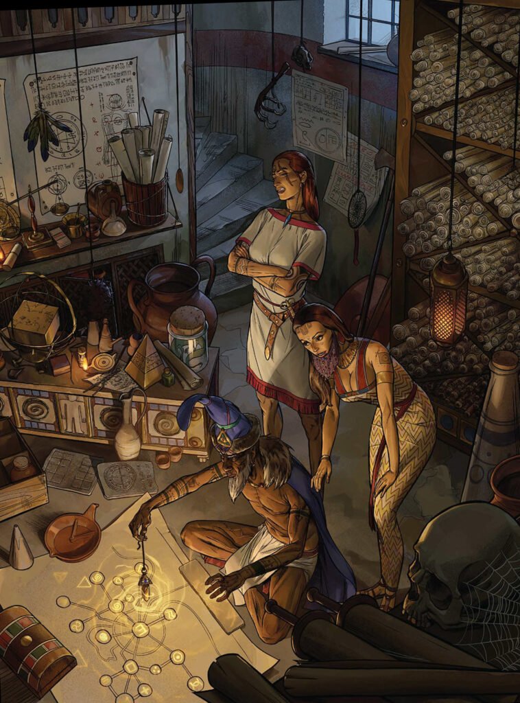 Vasana in Nochet visting the sorceror Damastol